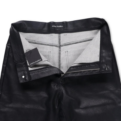 ENTIRE STUDIOS Mens Wet Pants Faux Leather Black 5 Pocket Zip Size S RRP 175.3 — View 11
