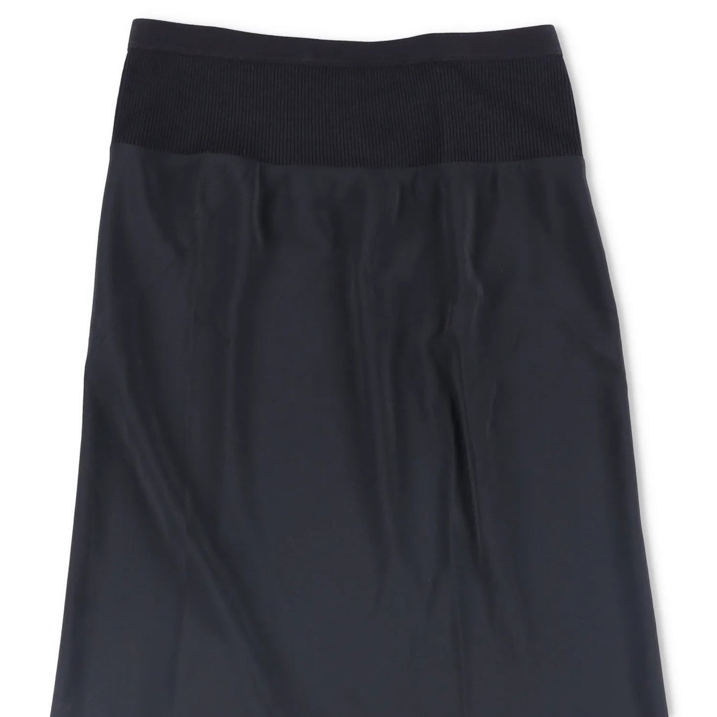 RICK OWENS Womens Knee Length Skirt Mid Waist Fitted Black Size 42 RRP 404 — View 2