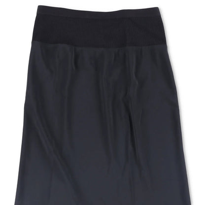 RICK OWENS Womens Knee Length Skirt Mid Waist Fitted Black Size 42 RRP 404 — View 2