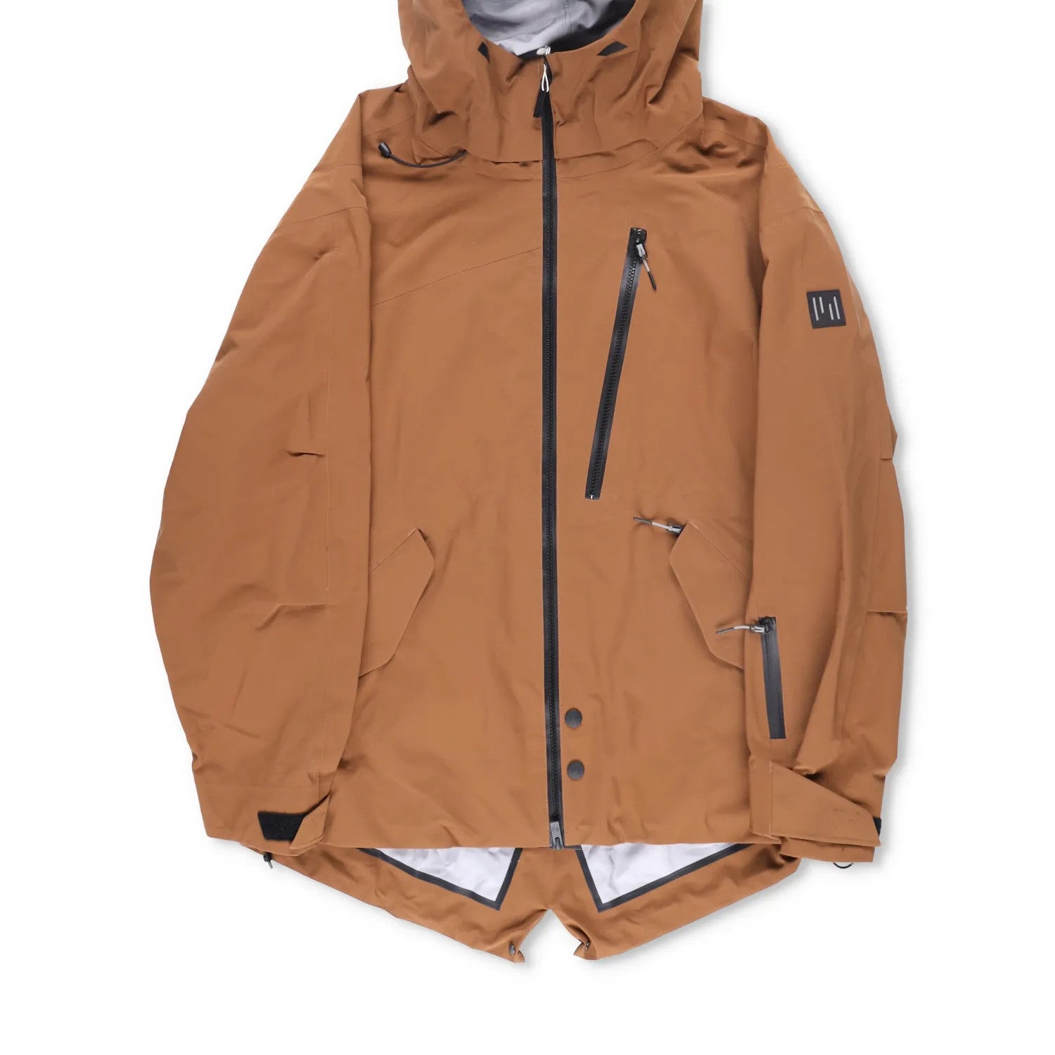 HOLDEN Mens Nia Parka Brown Softshell Zip Stand Up Collar Size M RRP 800 — View 3