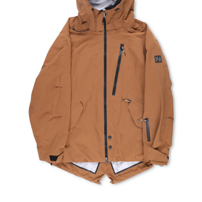 HOLDEN Mens Nia Parka Brown Softshell Zip Stand Up Collar Size M RRP 800 — View 3