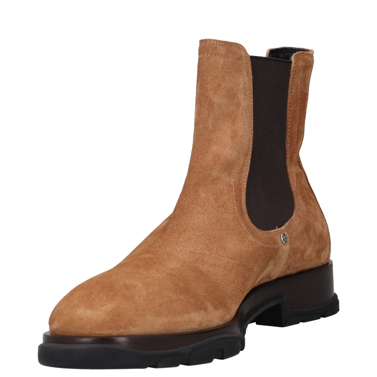 ALEXANDER MCQUEEN Mens Chelsea Boots Brown Leather Dark Brown Sole UK 9 RRP 750 — View 3