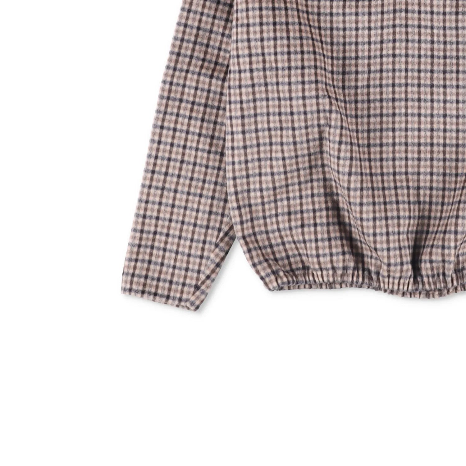 PRADA Womens Blouse V-Neck Long Sleece Check Pattern Brown Size 44 RRP 2830 — View 3