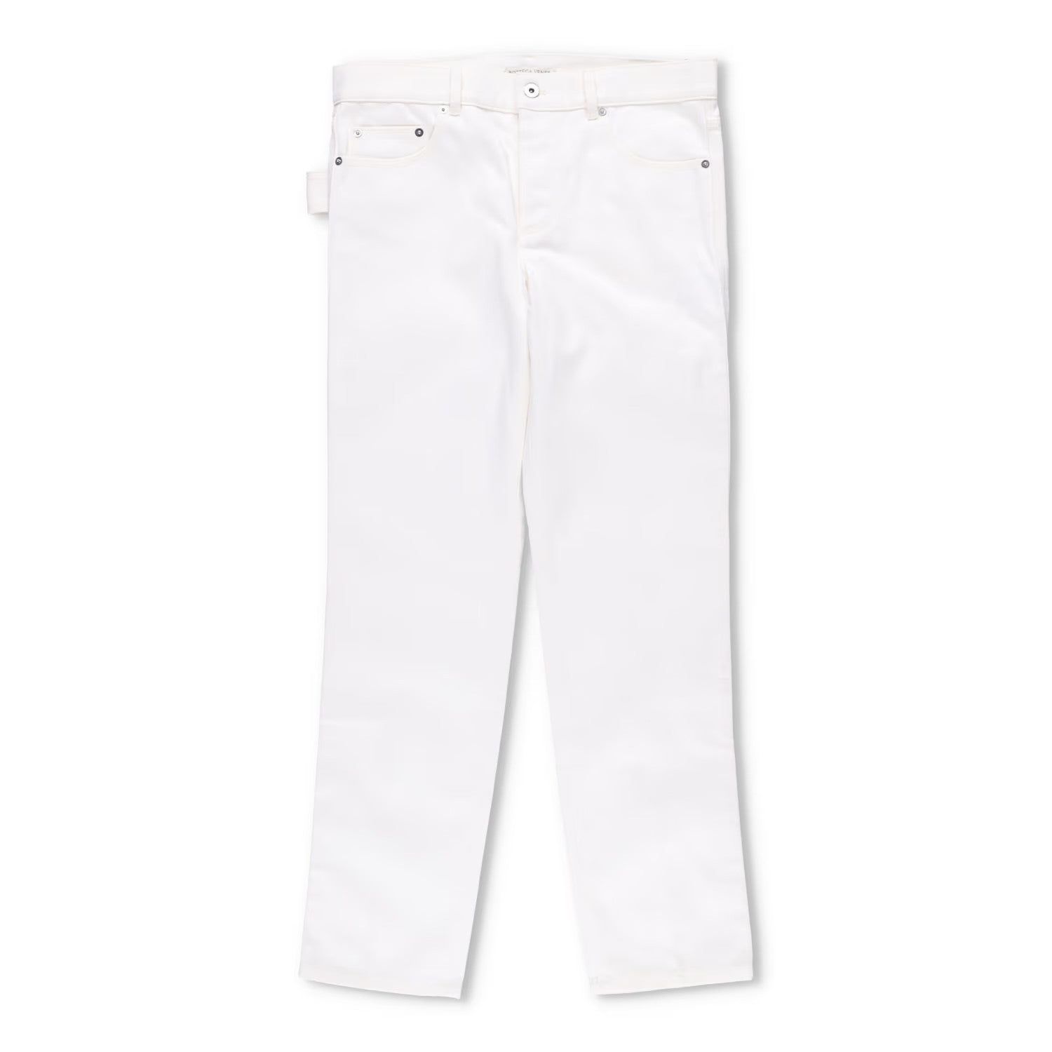 BOTTEGA VENETA Mens Denim Jeans Straight White 5 Pocket Size 40 RRP 650