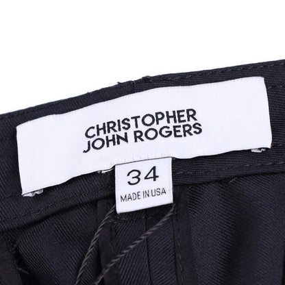CHRISTOPHER JOHN ROGERS Women Jumbo Cargo Pant Black Wide Leg Trouser 34 RRP1160 — View 7