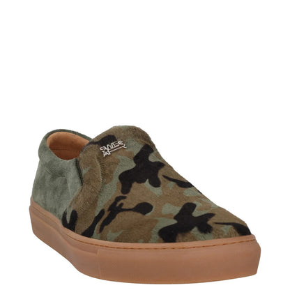 SWEAR Mens Trainer Green Multi Leather Low Top Slip On Flat Sneaker UK 8 RRP 250 — View 2