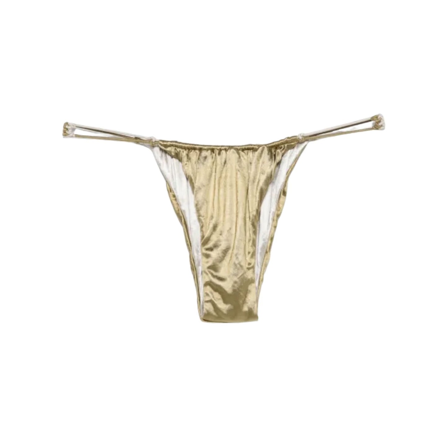 ISA BOULDER Womens Reversible Forward Bikini Bottom Grass Metallic XL RRP 135