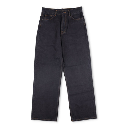 WARDROBE NYC Womens Low Rise Jean Wide-Leg Jeans Black 5 Pocket Size 27 RRP 285