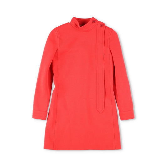 SAINT LAURENT Red Womens Wool Mini Dress Long Sleeve Size 36 Party RRP1900