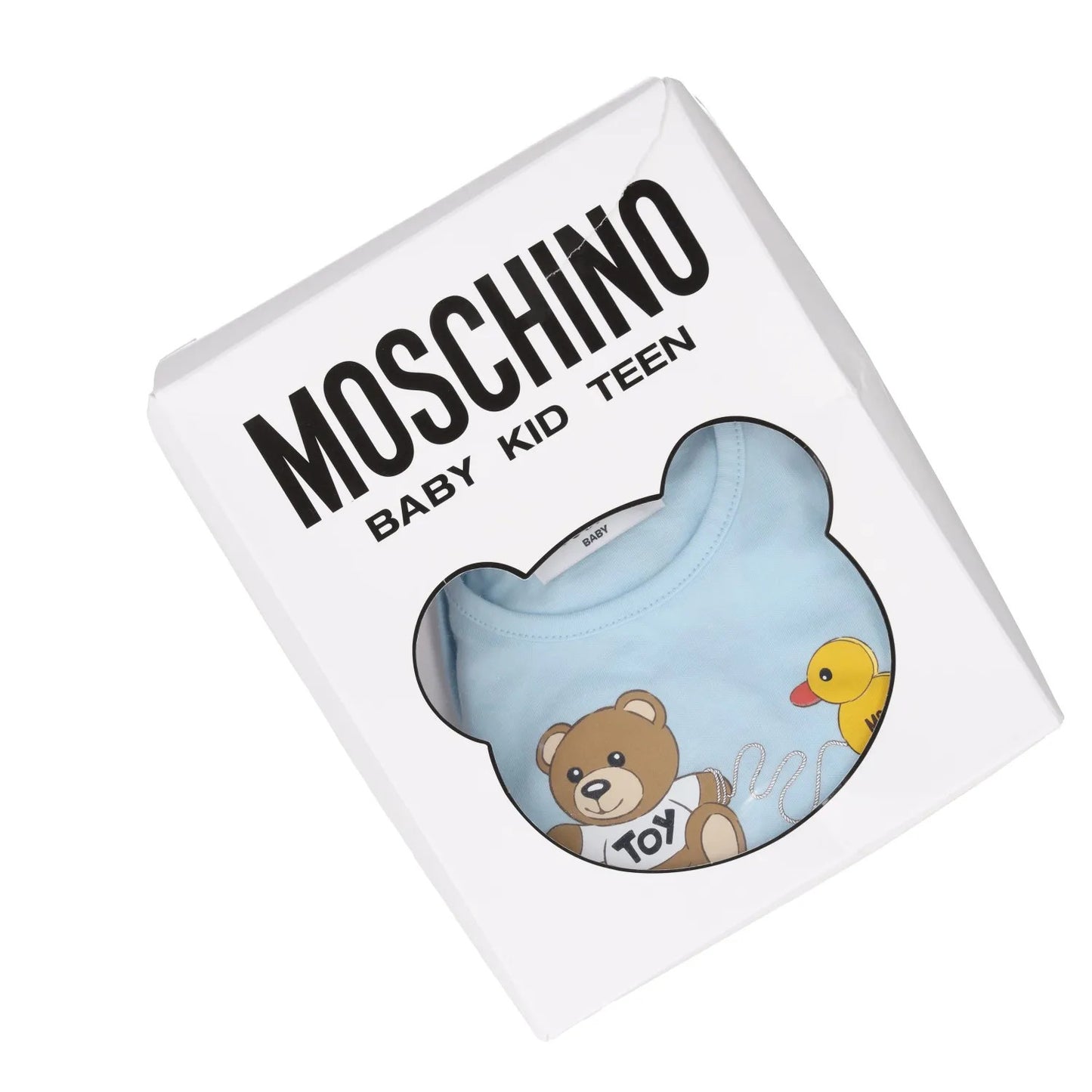 MOSCHINO Boys Toy Bodysuit Gift Set Blue Outfit Graphic Print 1-3 Months RRP 121 — View 9