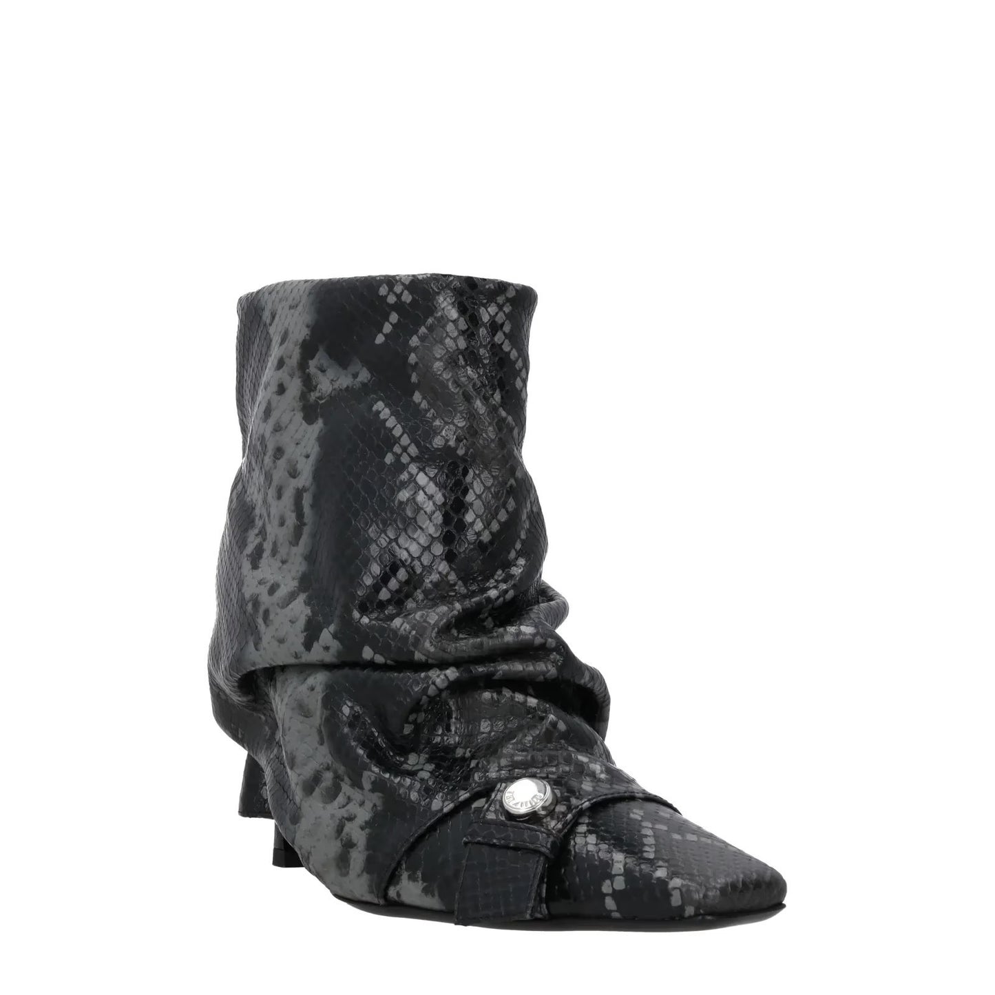 ATTICO Women Juno Leather Ankle Boot Multicolour Slip On Kitten Heel UK7 RRP1328 — View 2