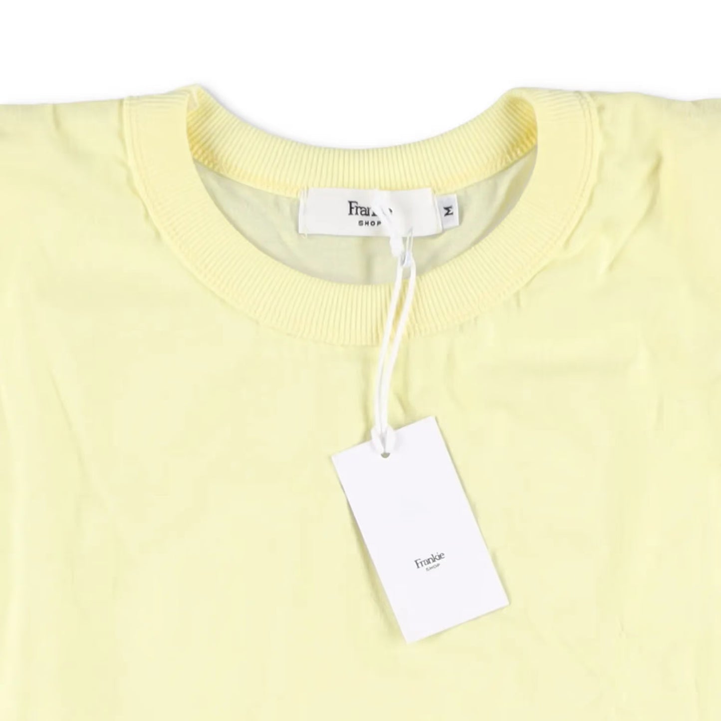 FRANKIE SHOP Womens Top Cotton Sleeveless Crew Neck Yellow Size M RRP 125 — View 6