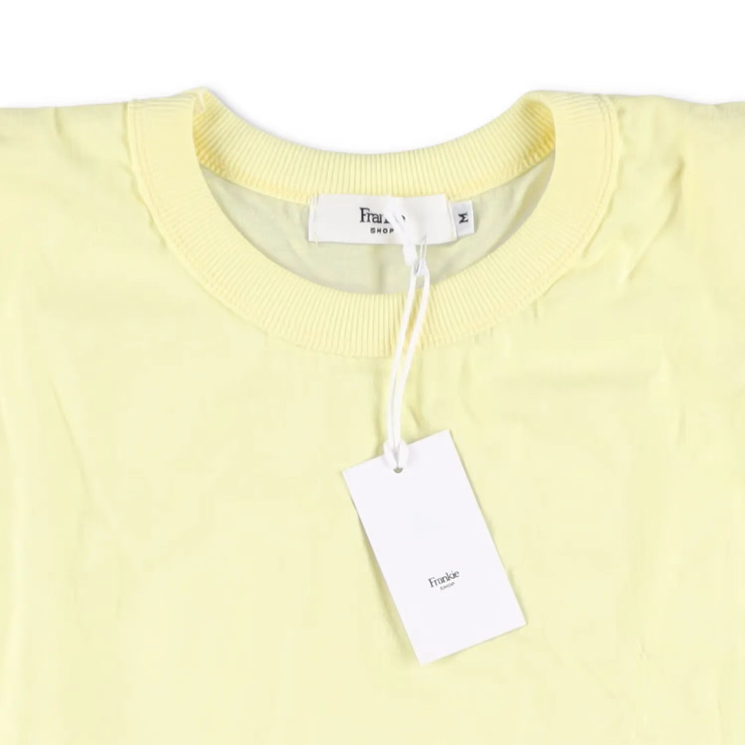 FRANKIE SHOP Womens Top Cotton Sleeveless Crew Neck Yellow Size M RRP 125 — View 6