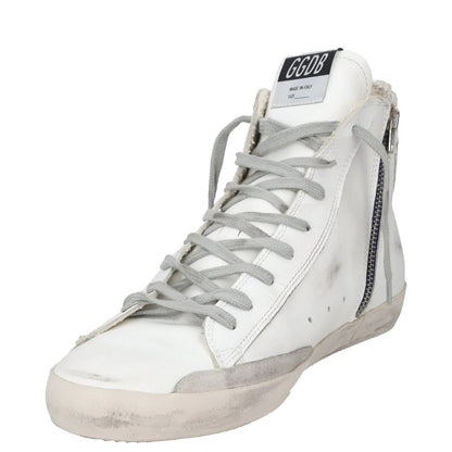 GOLDEN GOOSE Mens Trainers White Leather High Top Lace Up Sneaker UK 10 RRP 400 — View 3