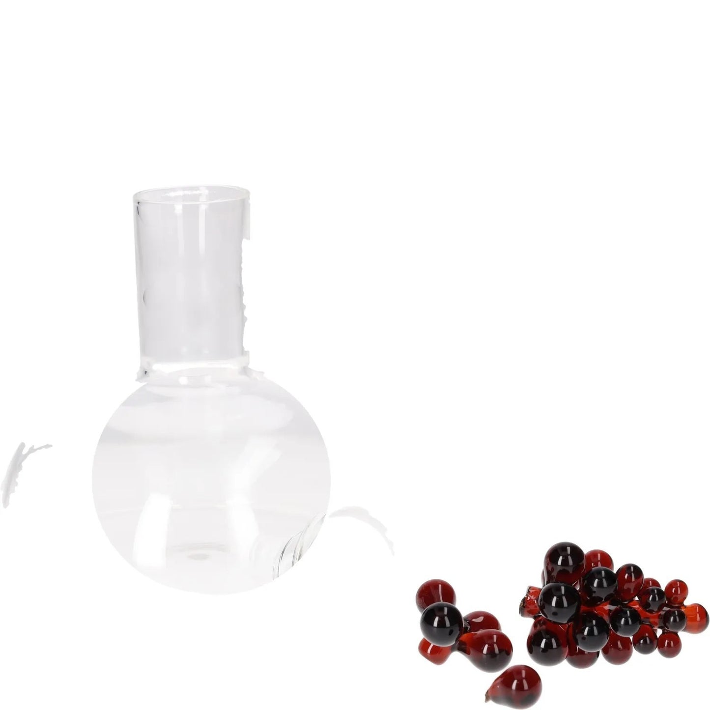 MAISON BALZAC Bordeaux Wine Decanter with Lid Glass Clear Grape Detail OS RRP150 — View 7