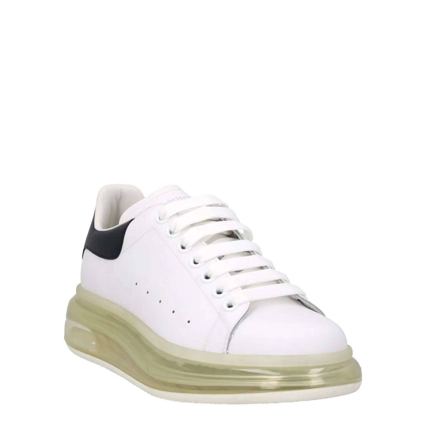 ALEXANDER MCQUEEN Unisex Runaway B Sneakers White Black Lace Up UK 7 RRP 590 — View 2