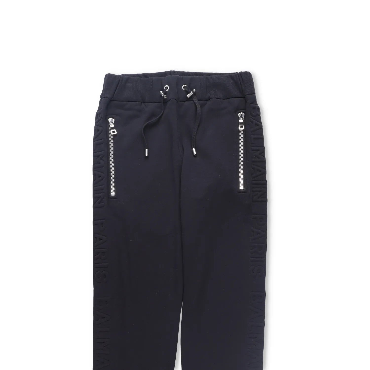 BALMAIN Mens Joggers Cotton Black Cuffed Elastic Drawstring Waist Size XS RRP425 — View 2