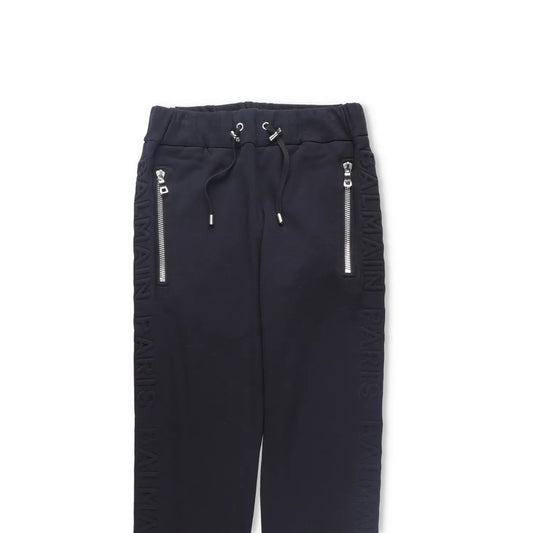 BALMAIN Mens Joggers Cotton Black Cuffed Elastic Drawstring Waist Size XS RRP425 — View 2