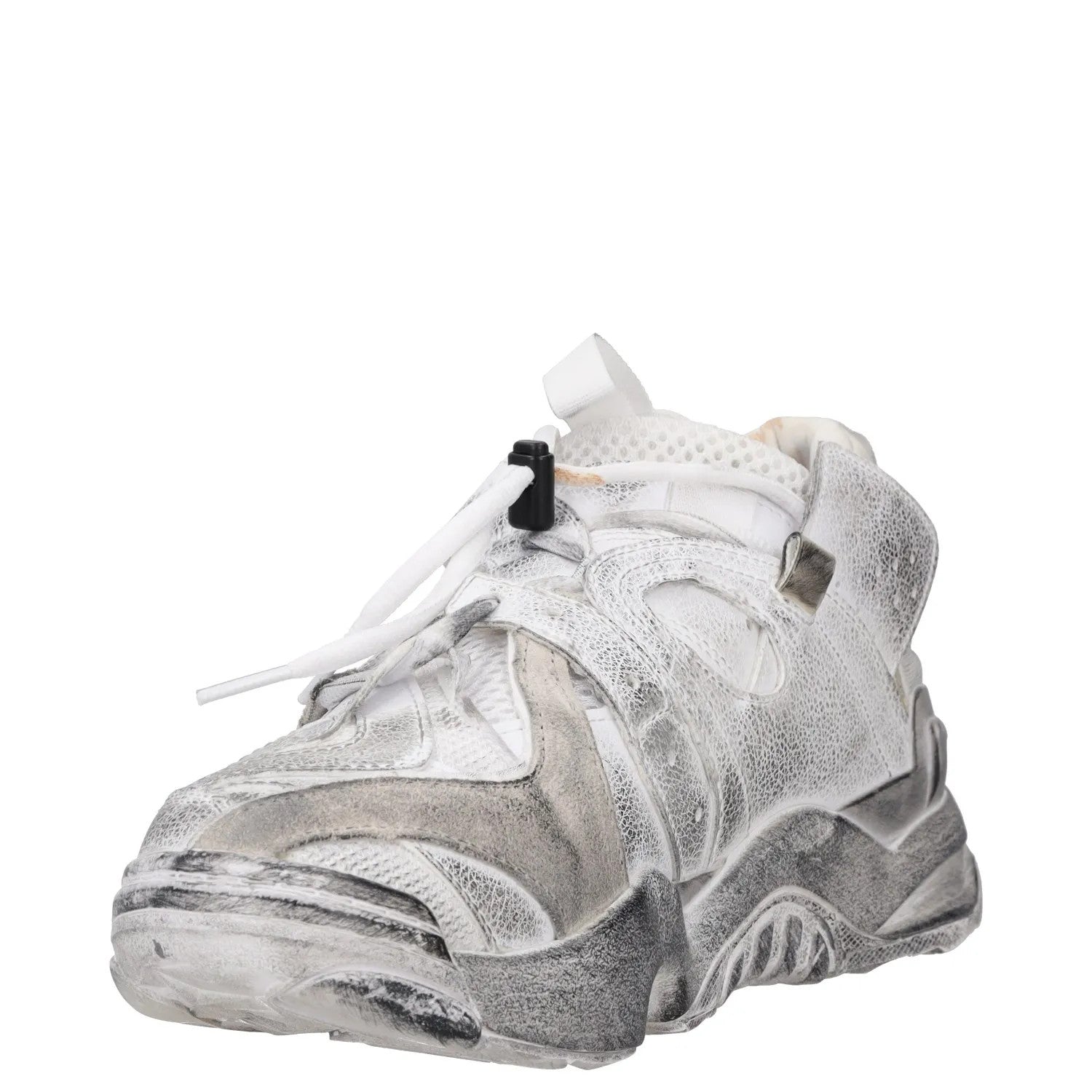 REEBOK X VETEMENTS Womens Trainers White Leather Low Top Lace Up UK 5 RRP 300 — View 3