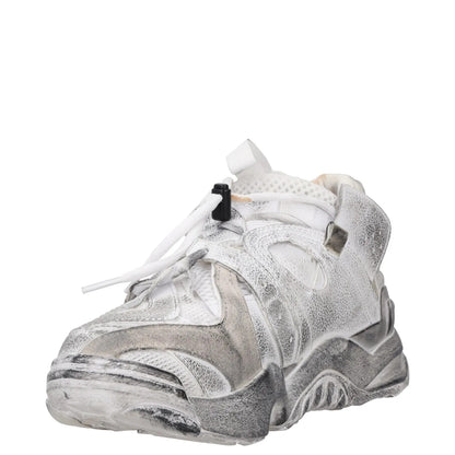 REEBOK X VETEMENTS Womens Trainers White Leather Low Top Lace Up UK 5 RRP 300 — View 3