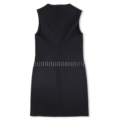 ALAIA Womens Mini Dress Scoop Neck Sleeveless Pin Side Detail Black 38 RRP 2530 — View 4