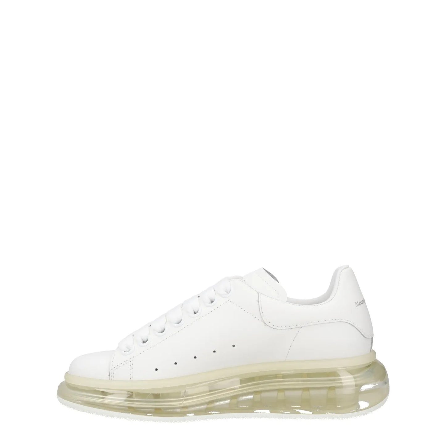 ALEXANDER MCQUEEN Womens White Leather Low Top See Through Sole UK 3 RRP 587 — View 4