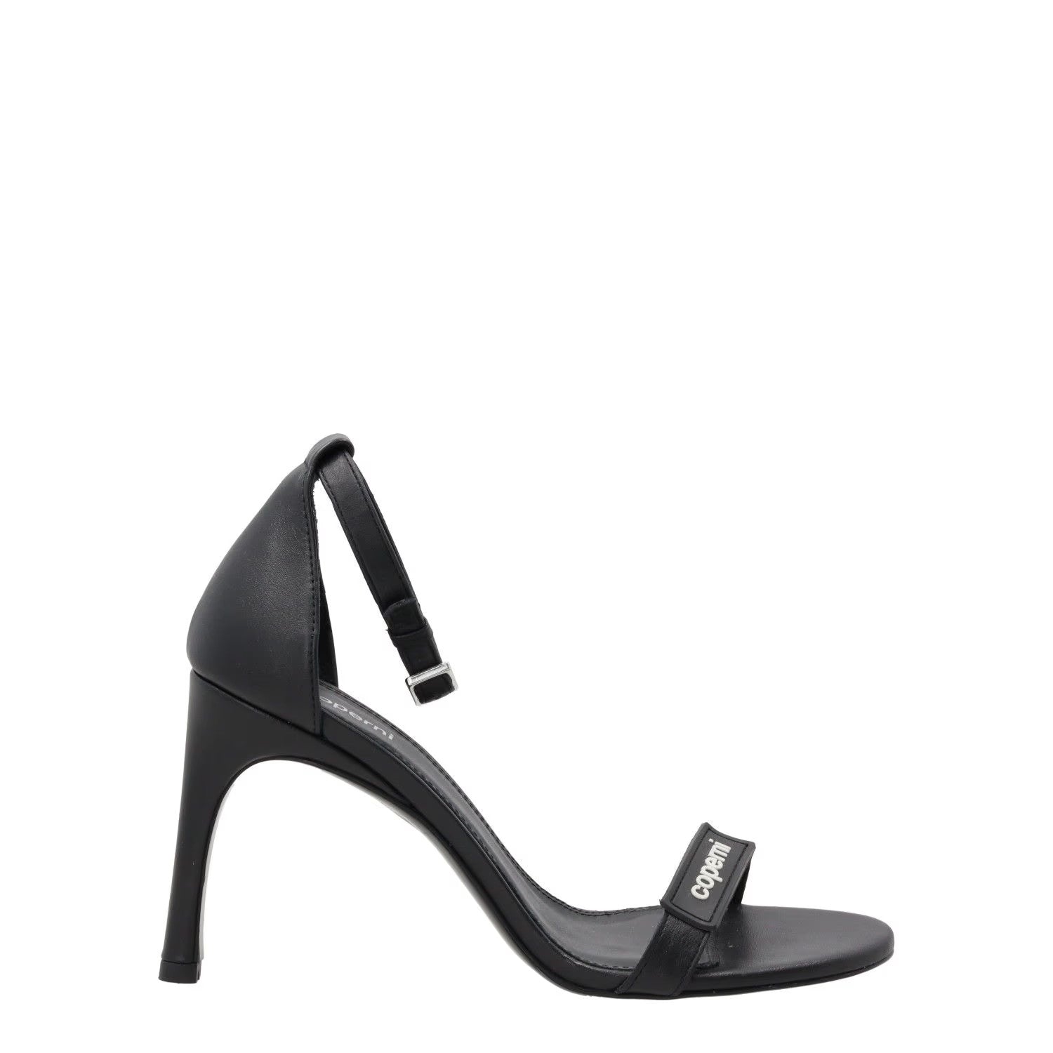 COPERNI Womens Skinny Strap Logo Sandals Leather Formal Heeled Black EU40 RRP450