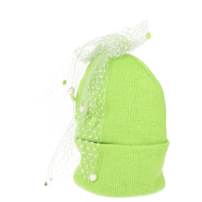 SILVER SPOON ATTIRE Womens Beanie Hat Green Synthetic Bow Detail Size S RRP 100 — View 6