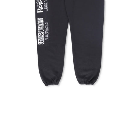 RUSSELL Mens Joggers Black Pockets White Writing Sweatpants Size M RRP 120 — View 4