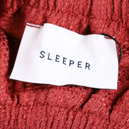 SLEEPER Women Sleeper Pastelle Oversized Jacquard Pyjama Pants Red XXS/XS RRP215 — View 5