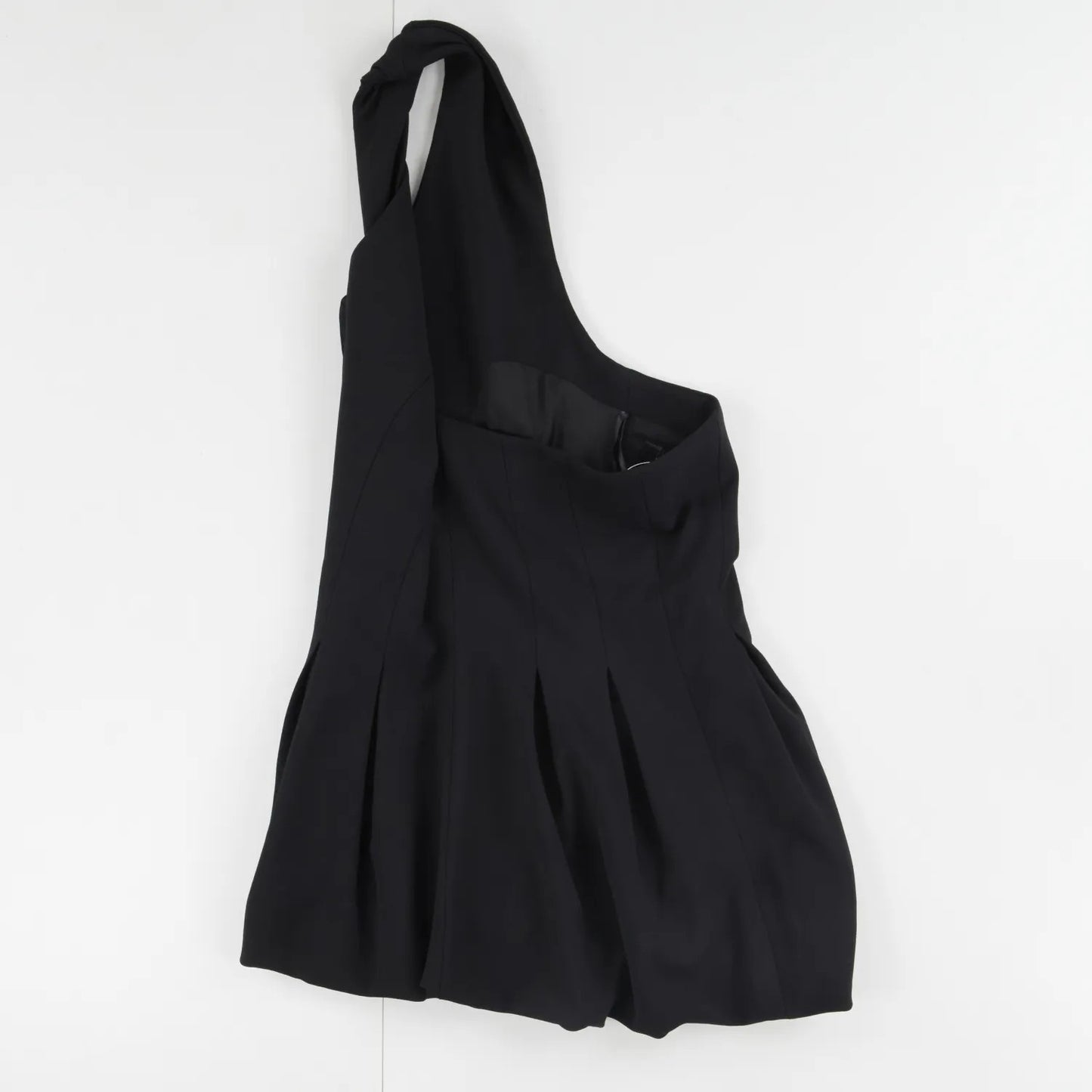 TOVE Womens Black Virgin Wool Halter Neck Crop Blouse Button Detail UK 38 RRP695 — View 8