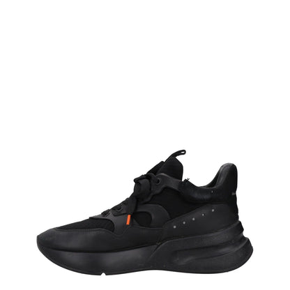 ALEXANDER MCQUEEN Mens Trainers Black Leather Mid Top Lace Up UK 7 RRP 590 — View 4