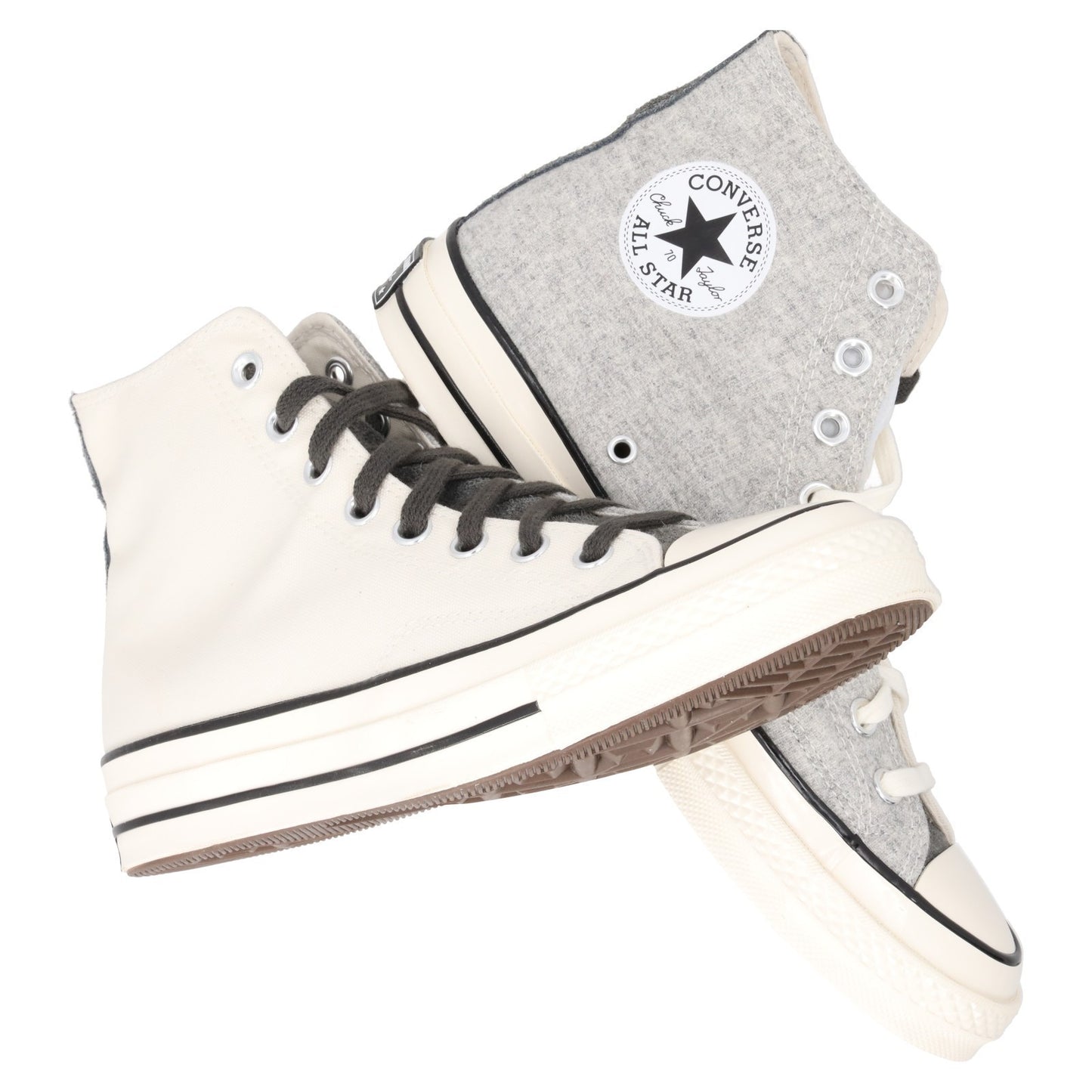 CONVERSE Chuck 70 Hi Turbulence Tofu Hi Top Grey UK 9 RRP 100 — View 8