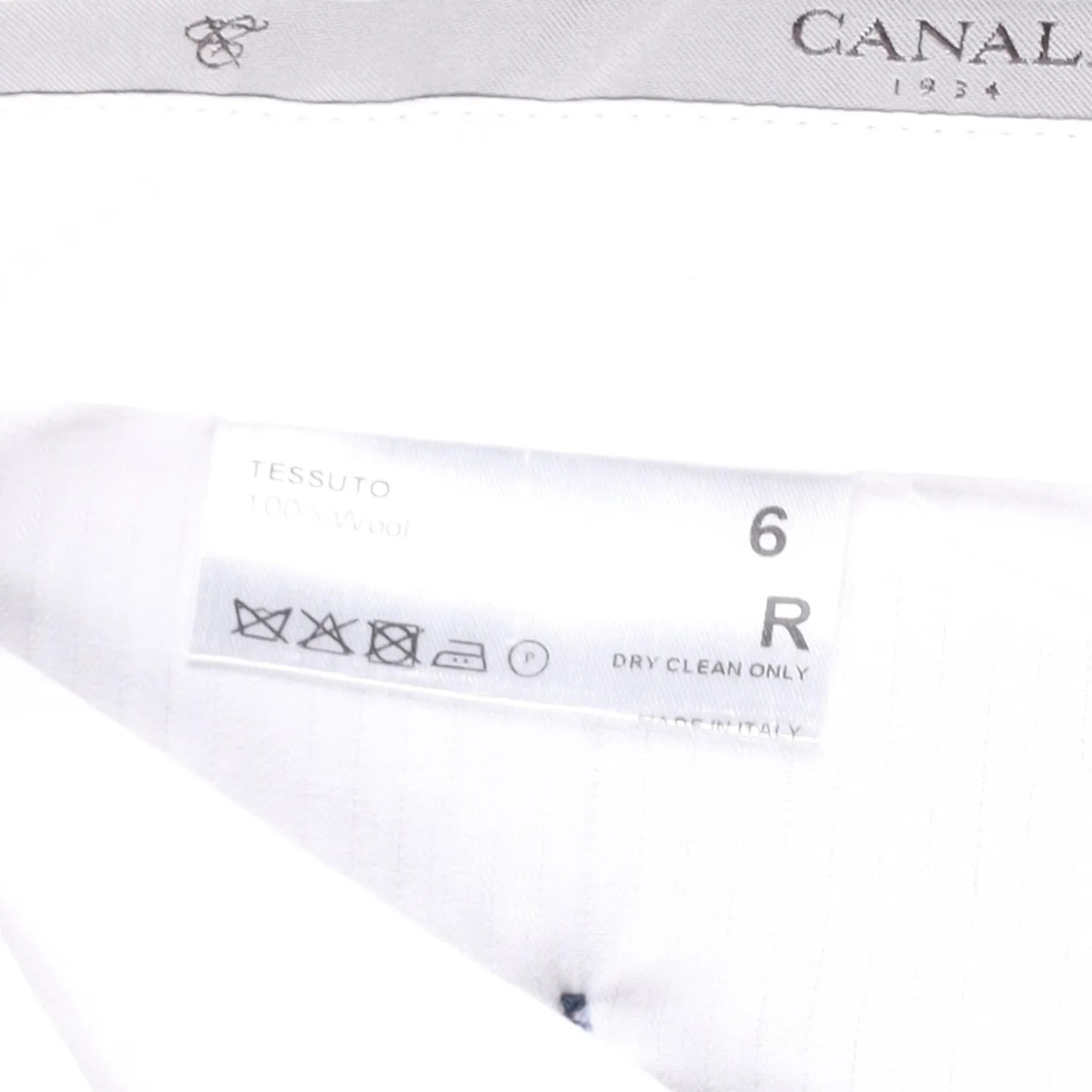 CANALI Mens Chino Trousers Wool Blue Pleated Slash Pockets Size 6 R RRP 250 — View 8