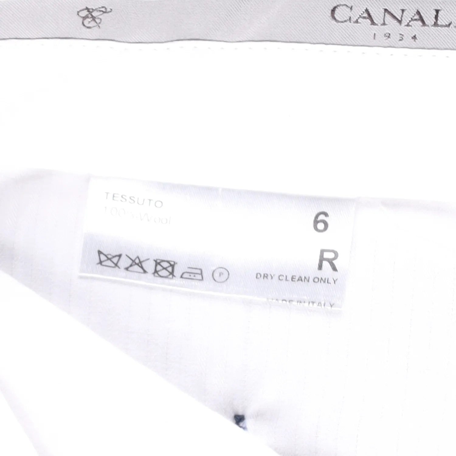 CANALI Mens Chino Trousers Wool Blue Pleated Slash Pockets Size 6 R RRP 250 — View 8