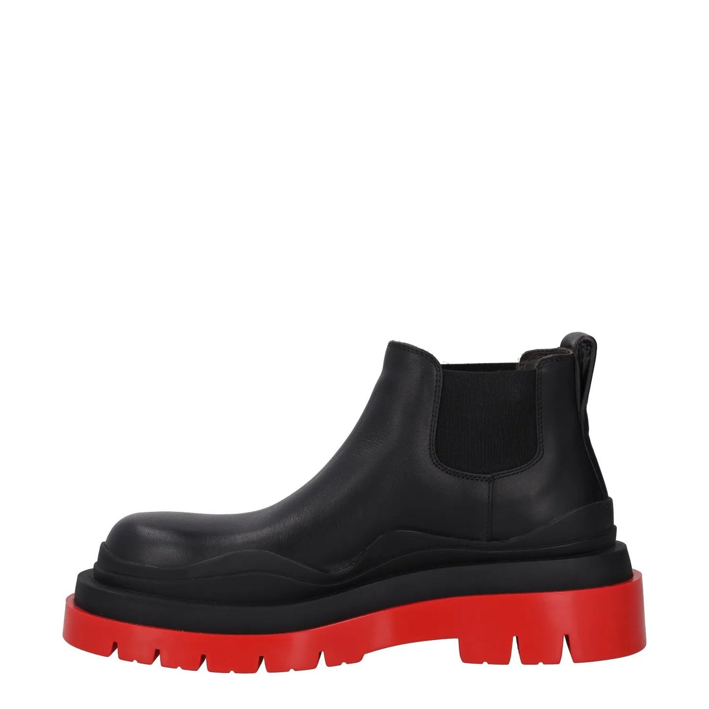 BOTTEGA VENETA Womens Block Heel Booties Black Leather Red Sole UK 5 RRP 1080 — View 4