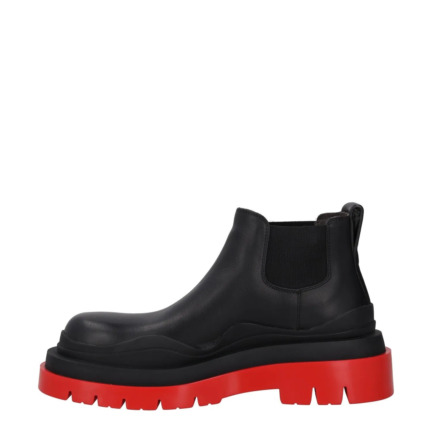 BOTTEGA VENETA Womens Block Heel Booties Black Leather Red Sole UK 5 RRP 1080 — View 4