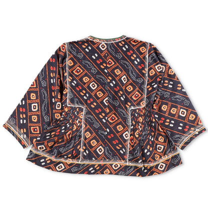 ISABEL MARANT Womens Tunic Kimono Top Silk Multicoloured Size 38 RRP 350 — View 7