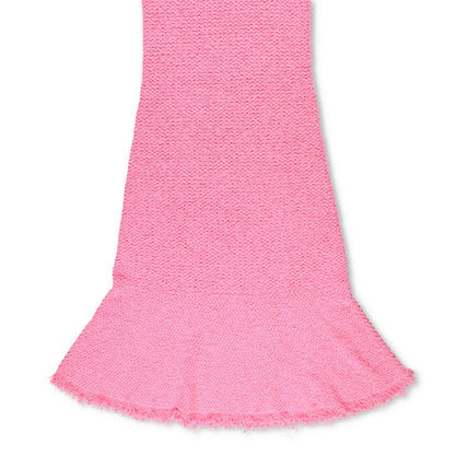 JIL SANDER Womens Midi Dress Sleeveless Flared Hem Frayed Edges Pink 36 RRP 2080 — View 4