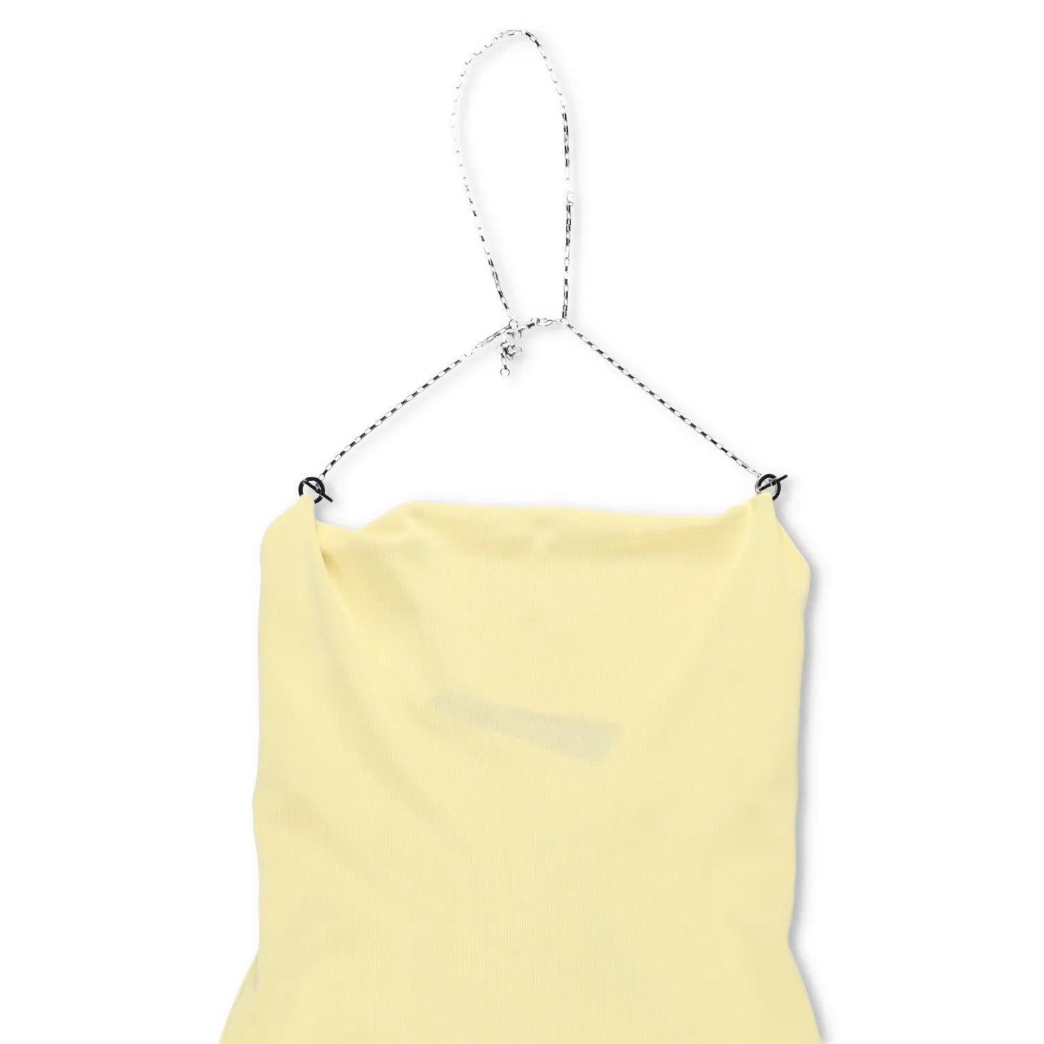 BOTTEGA VENETA Womens Dress Sleeveless Knee Length Yellow Chain Strap M RRP 1970 — View 2