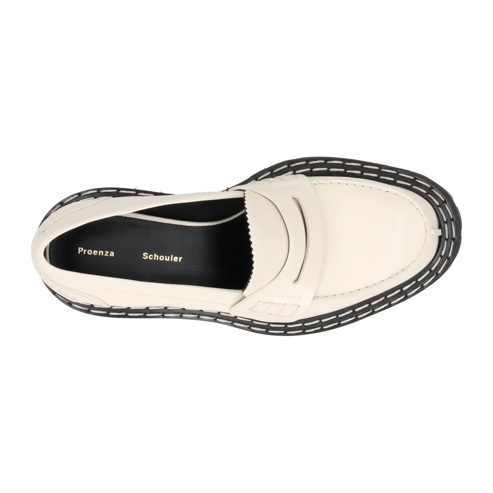 PROENZA SCHOULER Womens White Leather Platform Loafers Slip On UK 4.5 RRP 810 — View 7
