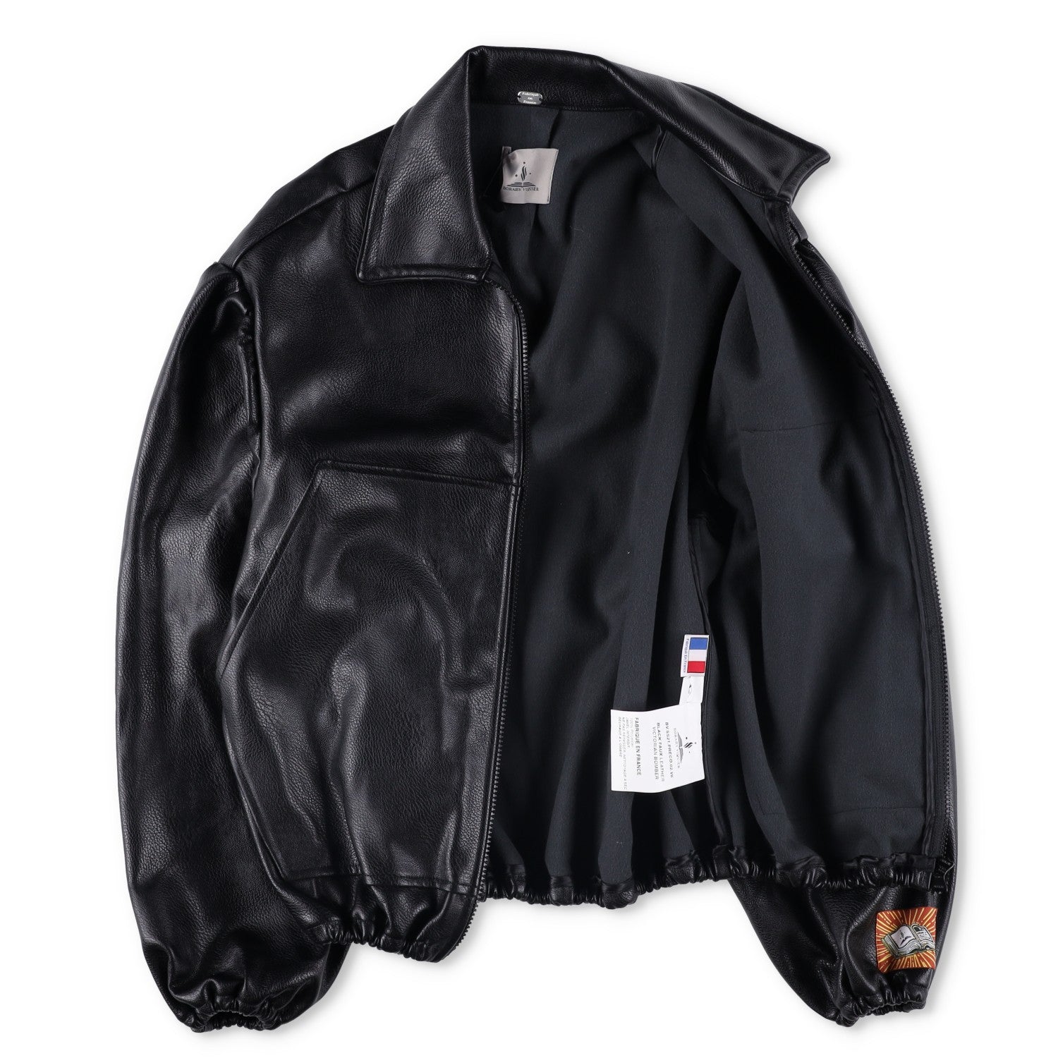 BORAMY VIGIEUR Faux Leather Full Zip Mens Biker Jacket Size Small RRP500 — View 10