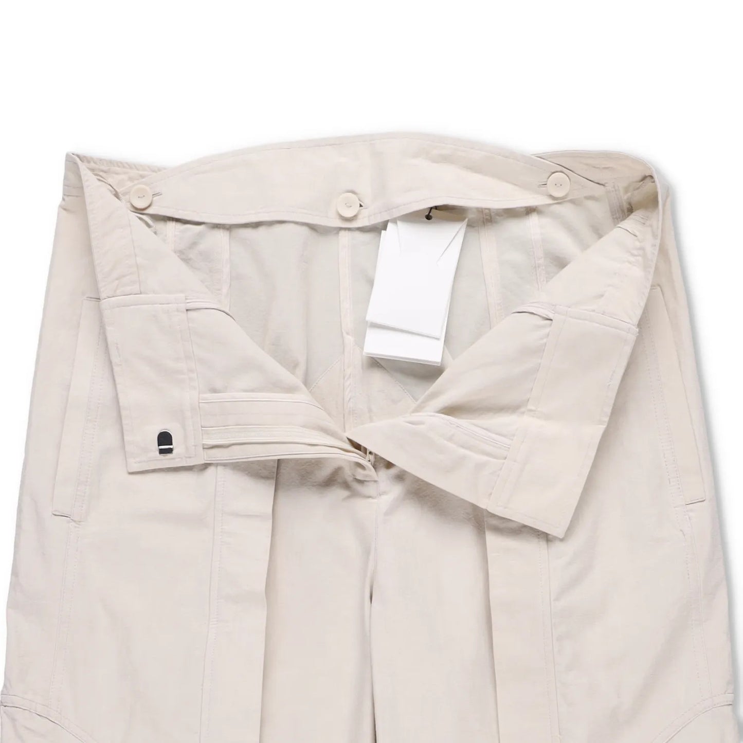 CHRISTOPHER ESBER Women Cocosolo Trousers Putty Slim Leg Beige Pleated 12 RRP540 — View 6
