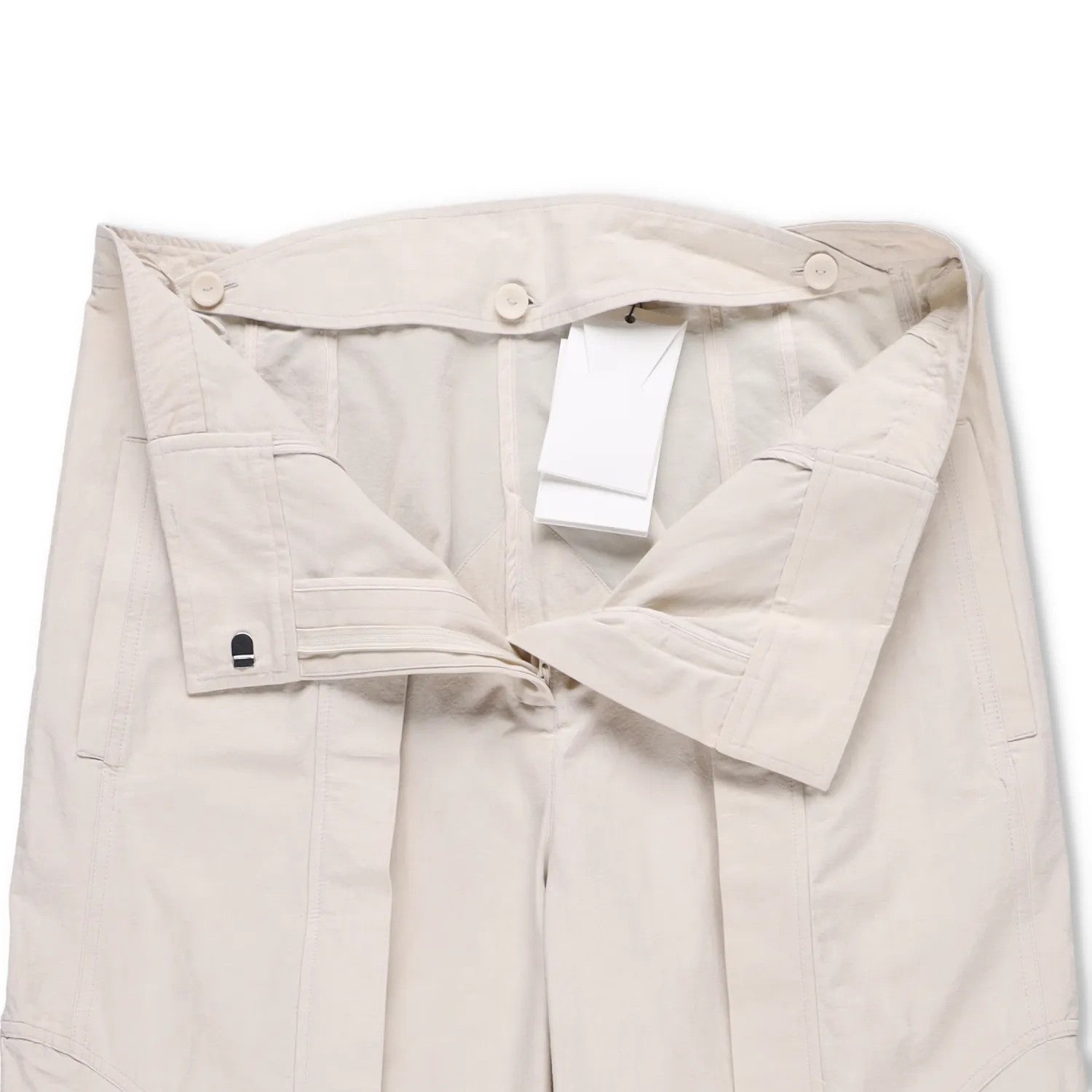 CHRISTOPHER ESBER Women Cocosolo Trousers Putty Slim Leg Beige Pleated 12 RRP540 — View 6