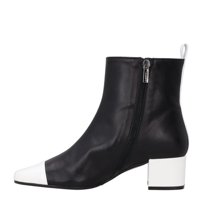 CAREL PARIS Womens Estime Leather Ankle Boot Black Block Heel Toe Cap UK6 RRP445 — View 4