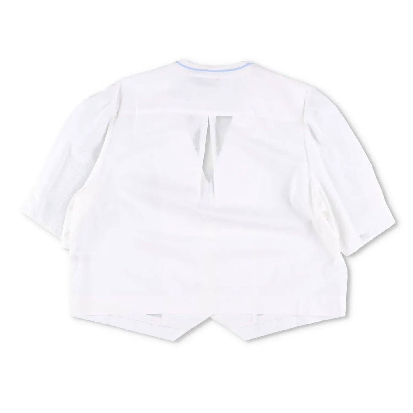 RIXO Womens Ravello Blouse Collared Palm Embroidered Short Puff Sleeve 14 RRP175 — View 10