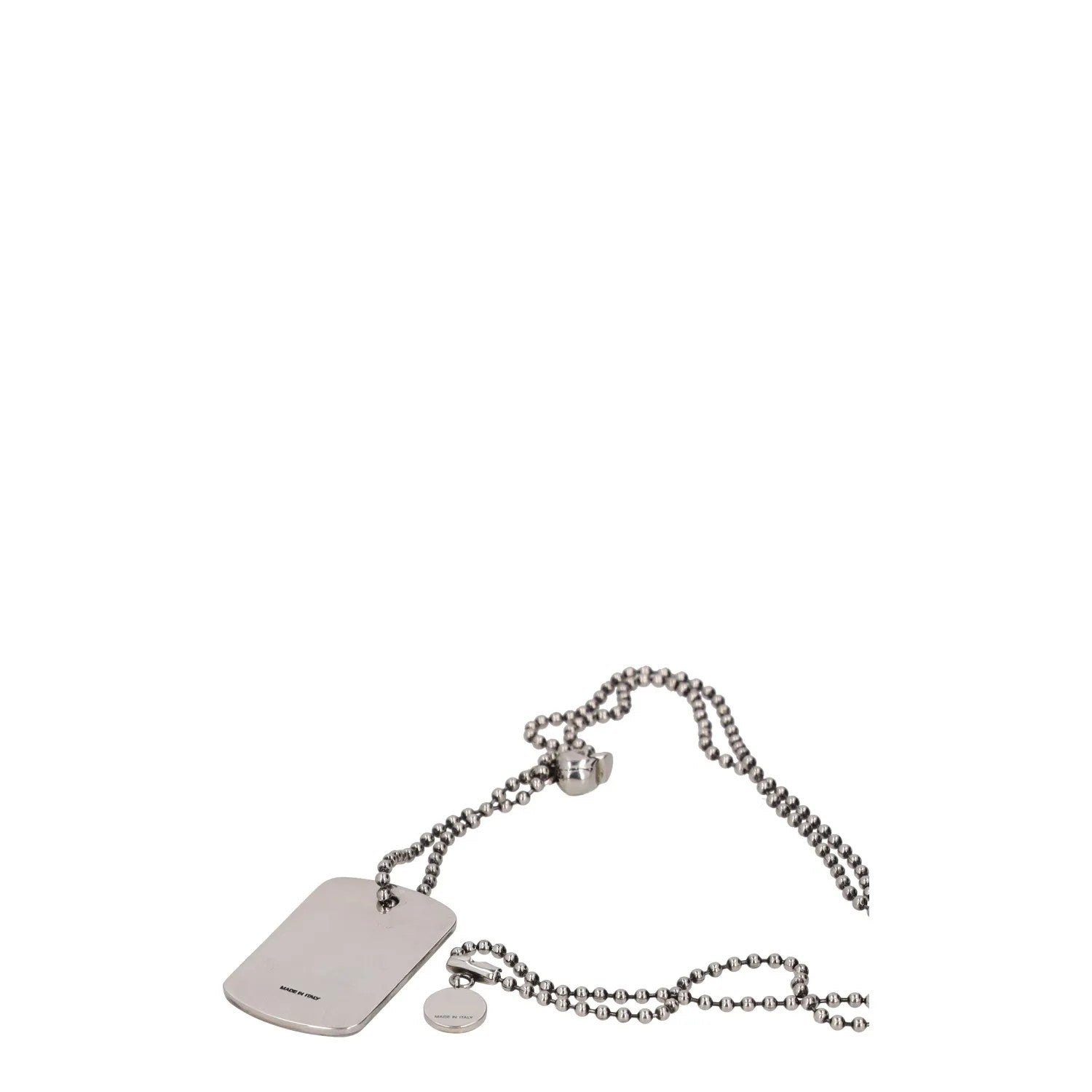 ALEXANDER MCQUEEN Unisex Adults Necklace Dog Tag Silver One Size RRP 300 — View 5