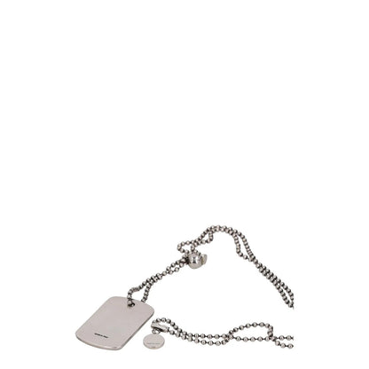 ALEXANDER MCQUEEN Unisex Adults Necklace Dog Tag Silver One Size RRP 300 — View 5