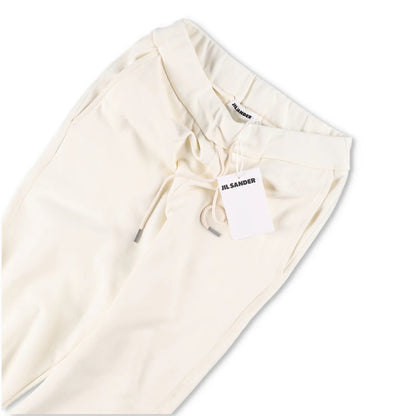 JIL SANDER Womens Sweatpants Ivory Relaxed Fit Drawstring Cotton Size XS RRP 240 — View 6