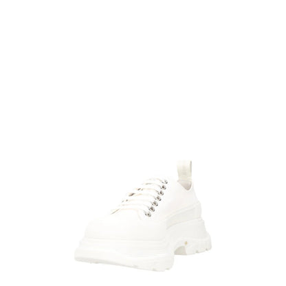 ALEXANDER MCQUEEN Womens Trainers White Low Top Lace Up Sneakers UK 5 RRP 385 — View 3